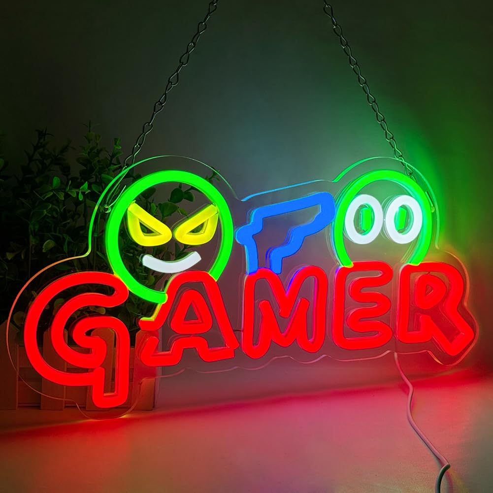 Led Lighting Wall Decor - Gamer Neon Sign LED Wall Light