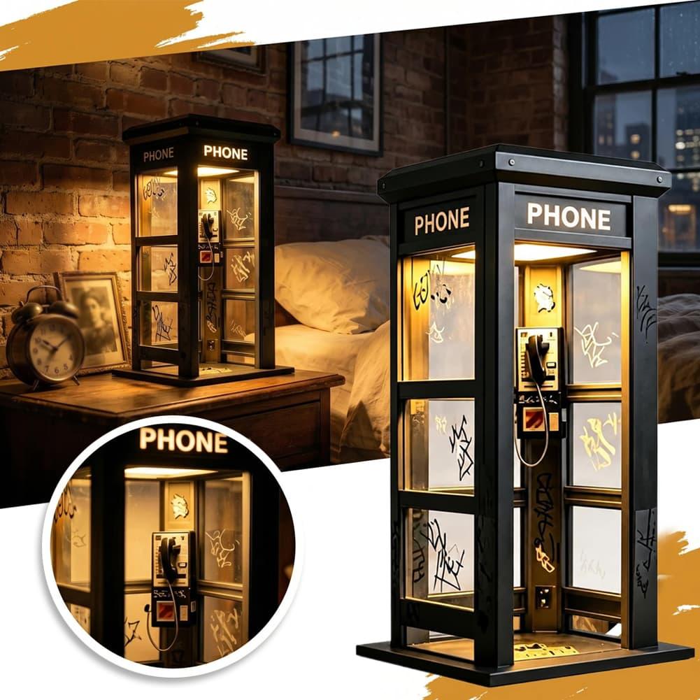Lighting Decor Ideas - Retro Graffiti Phone Booth Table Lamp