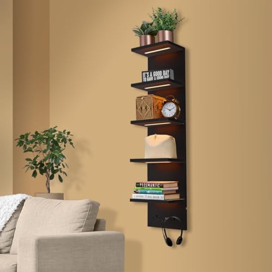 Led Lighting Wall Decor - LED Light Display Shelf - Vertical