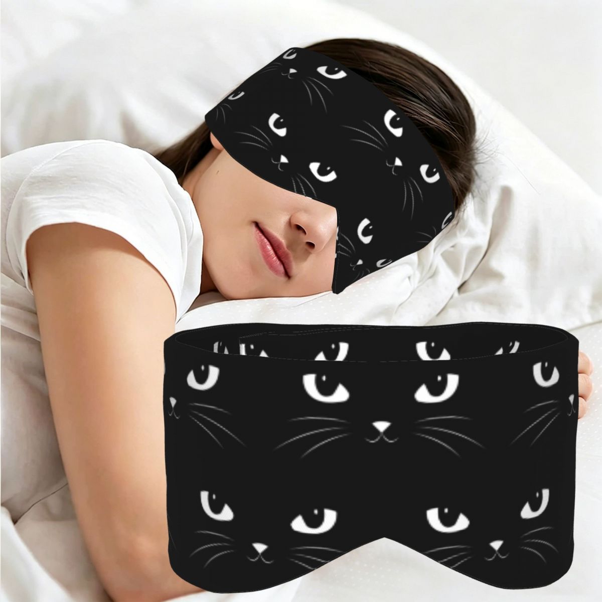 Home Lighting & Decor St Catharines On - Cute Black Cat sleep mask Light