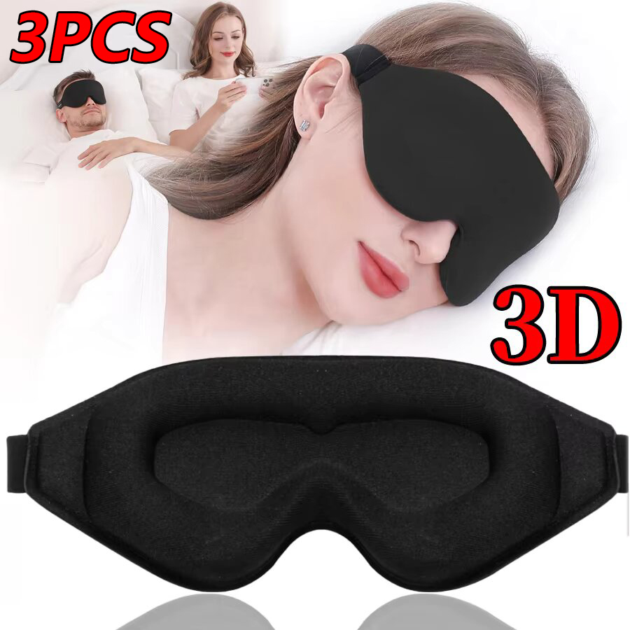 Lighting Jockey - 3PCS 3D Memory Foam Sleep Eye