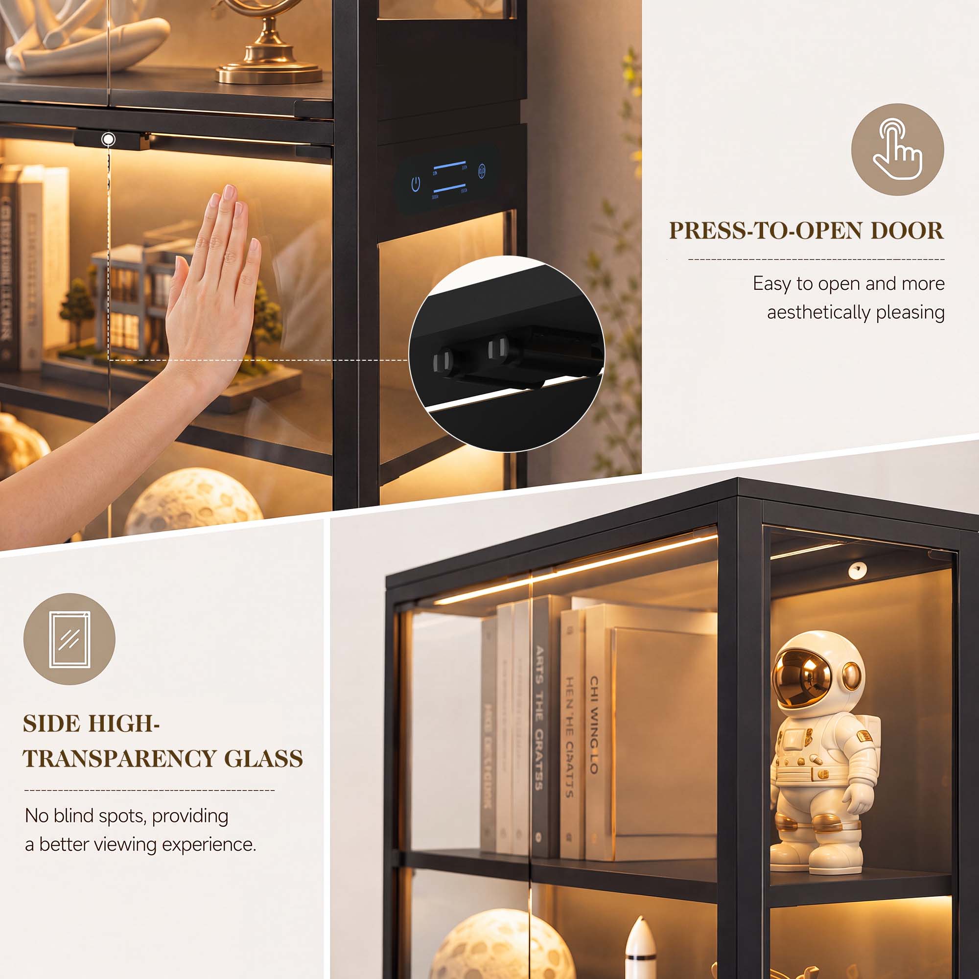 TCGBKAF 5‑Tier Display Cabinet - Home Lighting & Decor St Catharines On recension och pris