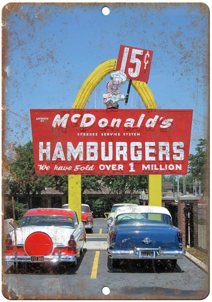 Metal Sign  - McDonalds Hambur - Kitchen Decor Lighting recension och pris