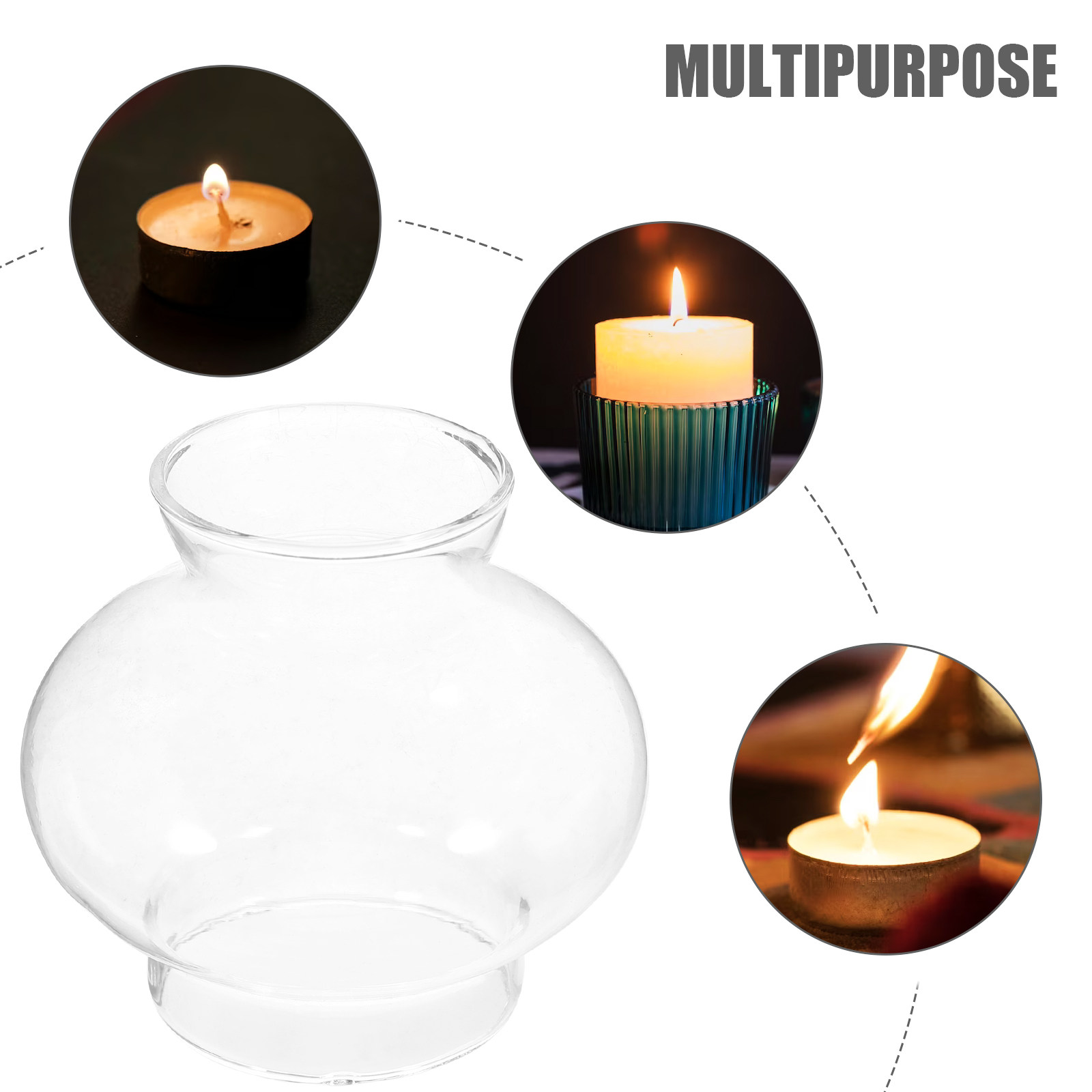Retro Clear Glass Lampshade fo - Lighting Decoration Wedding recension och pris