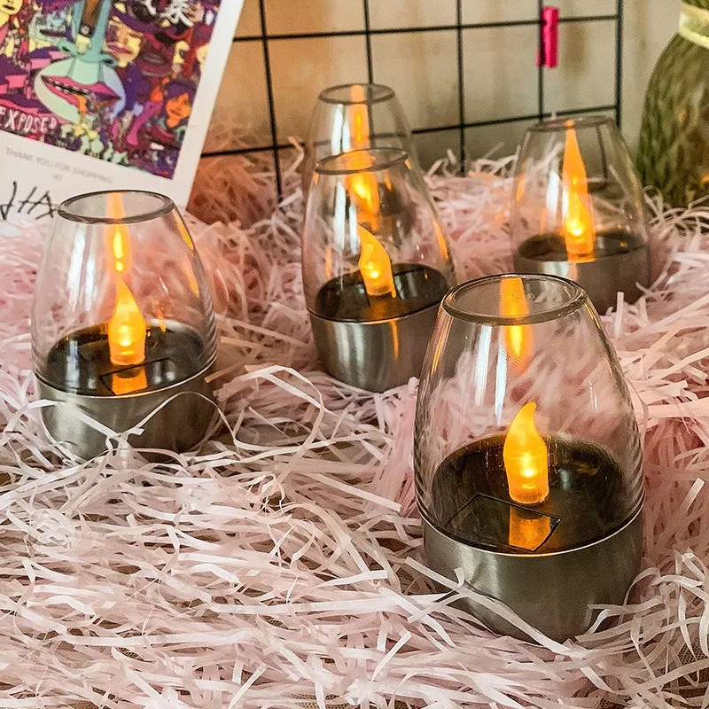 Solar Powered Flameless Candle - Outdoor Lighting Wedding Decor recension och pris
