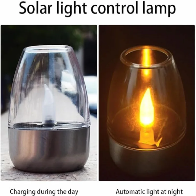 Solar Powered Flameless Candle - Outdoor Lighting Wedding Decor recension och pris