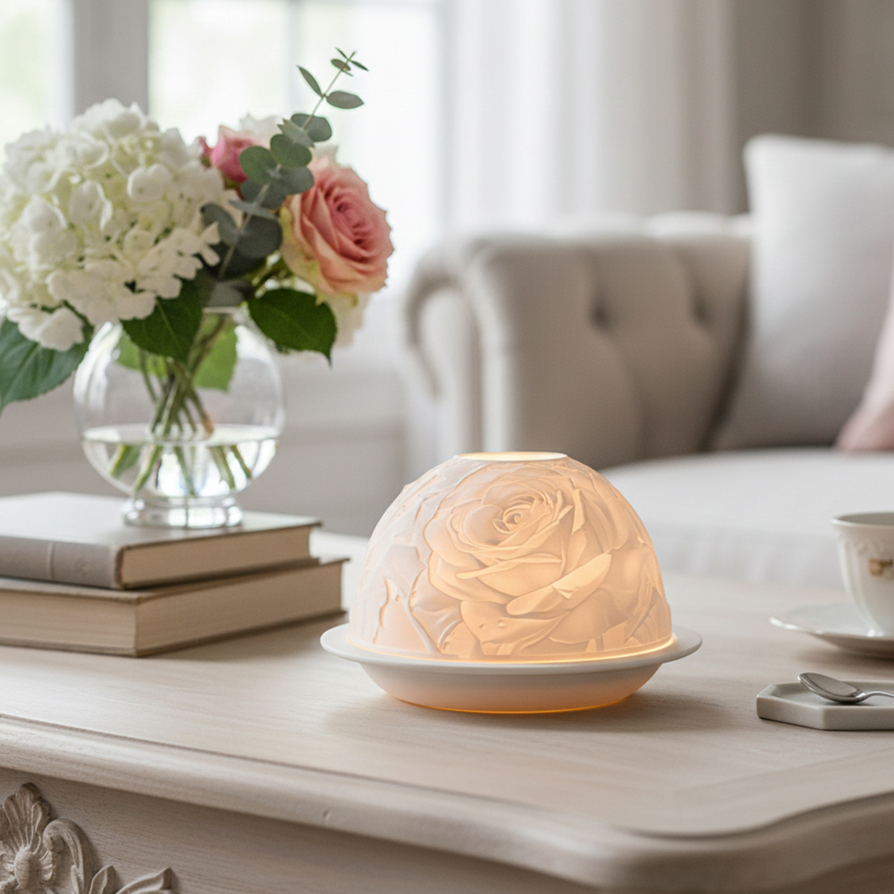 Elegant Rose Porcelain Candle  - Lighting Decoration Wedding recension och pris