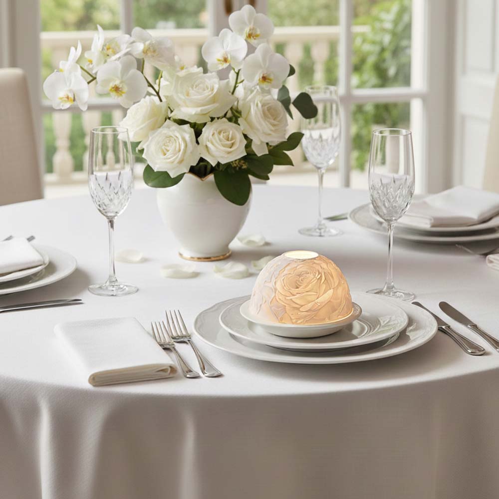 Elegant Rose Porcelain Candle  - Lighting Decoration Wedding recension och pris