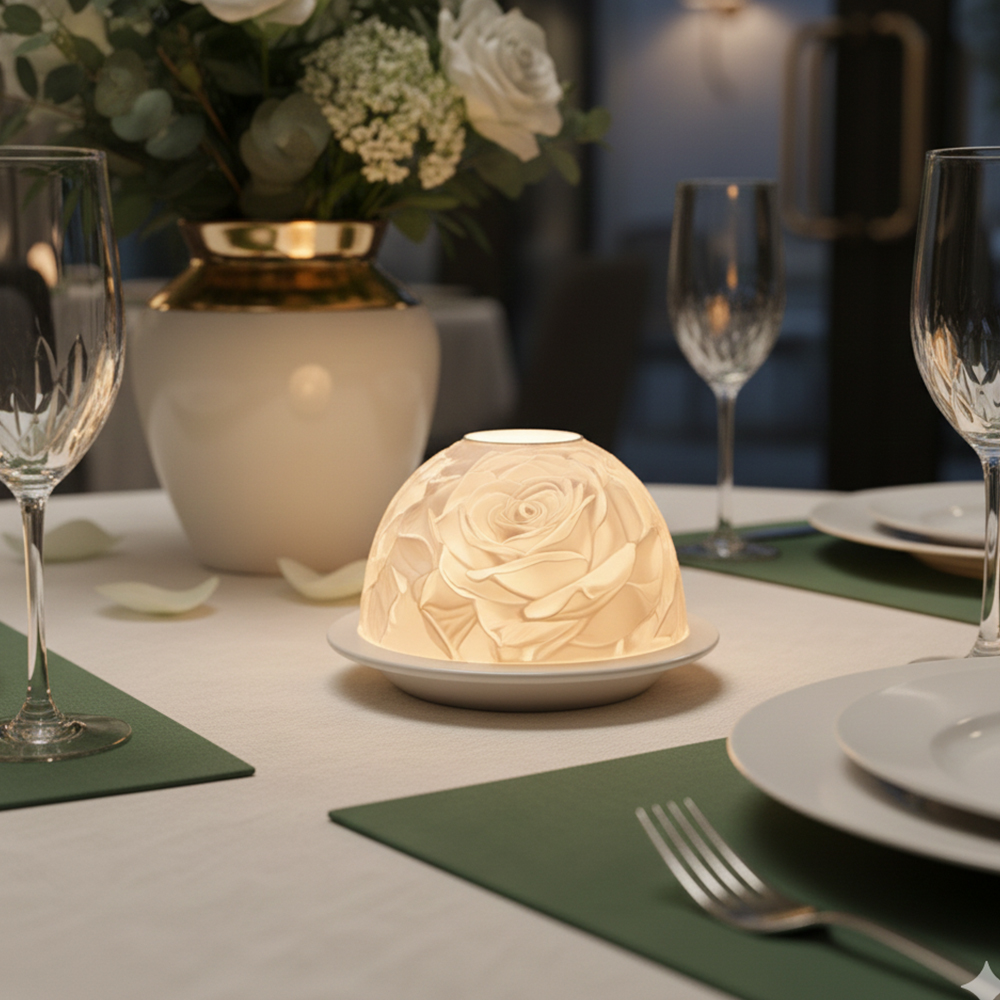 Elegant Rose Porcelain Candle  - Lighting Decoration Wedding recension och pris