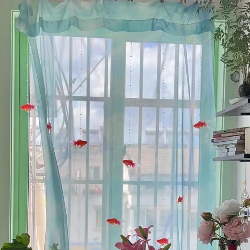 Light Blue Solid Sheer Voile W - Lighting Decor Ideas recension och pris