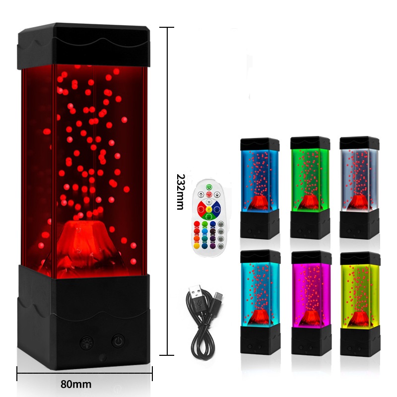 LED Lava Volcano Light Home De - Lava Lamp Desktop recension och pris