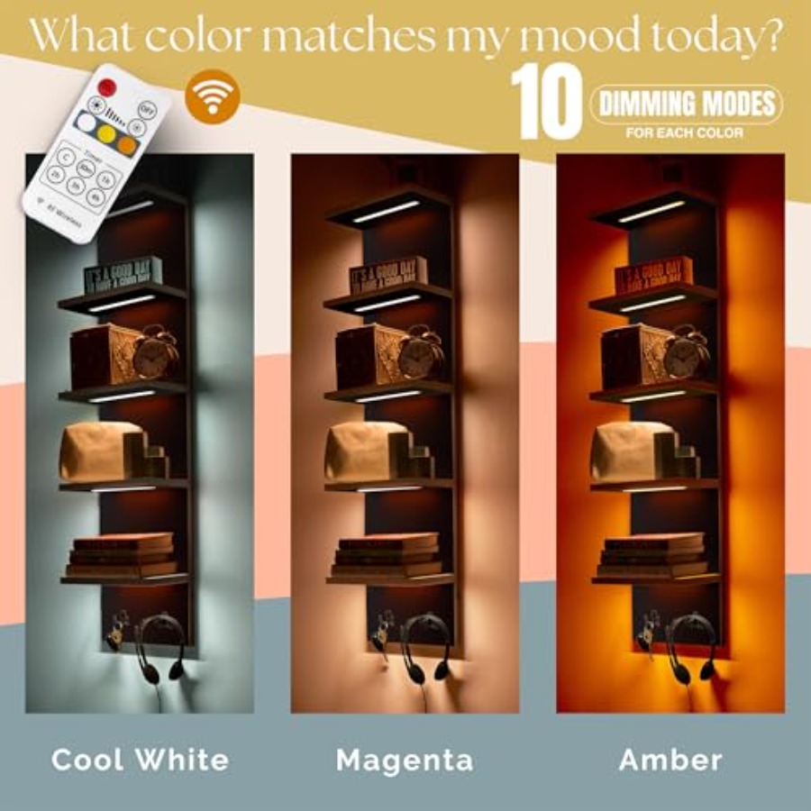 LED Light Display Shelf - Vert - Led Lighting Wall Decor recension och pris
