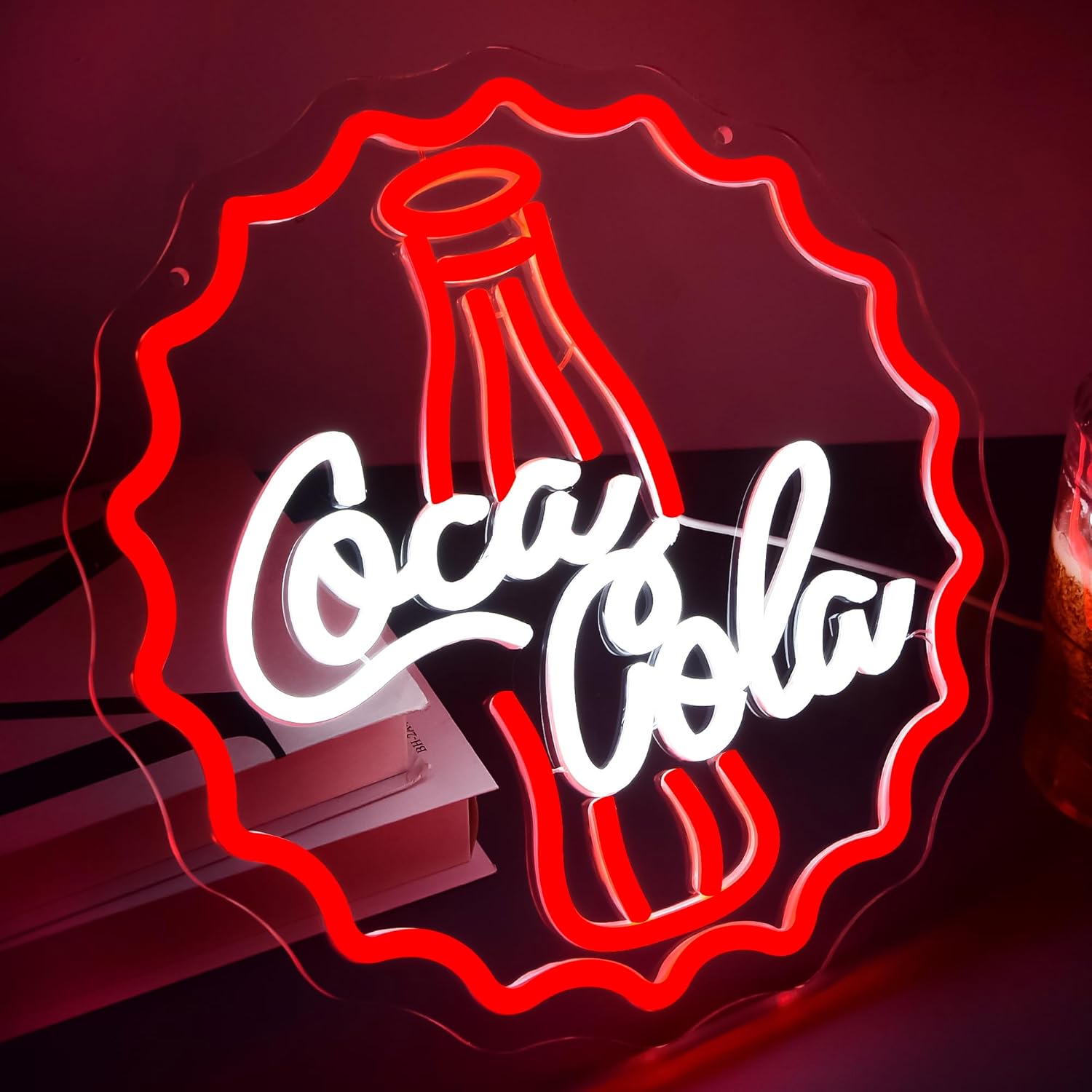 Cola Neon Sign Art Wall Light  - Led Lighting Wall Decor recension och pris
