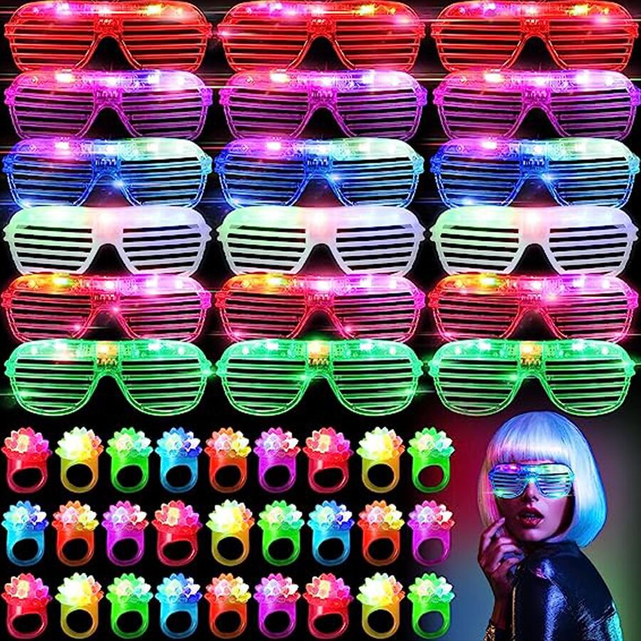 10-50PCS LED Glasses Light Up  - Lighting Jockey recension och pris