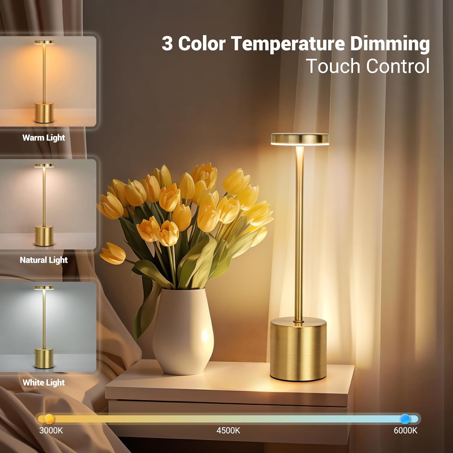 Simple LED Rechargeable Touch  - Colour Changing Bulb recension och pris