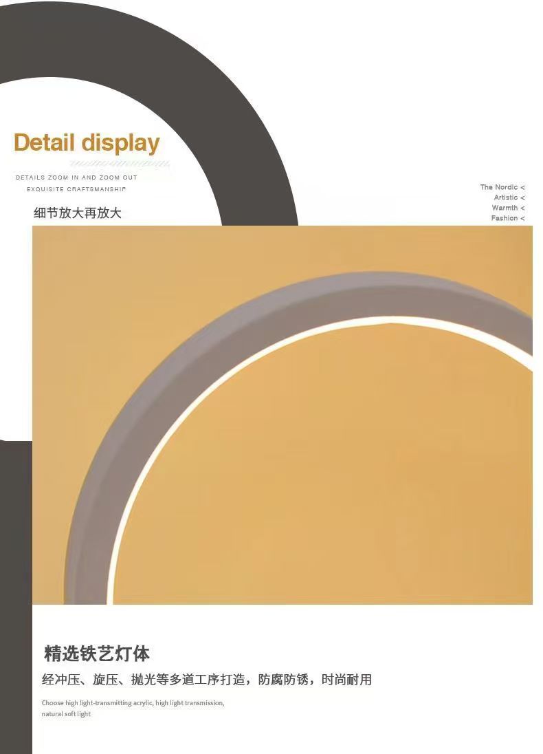 20CM LED Simple Circular Ring  - Decor Lighting Table Lamps recension och pris