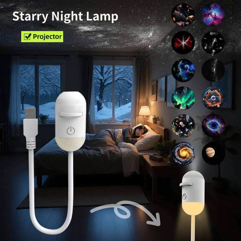 Mini Galaxy Star Projector Nig - Lighting Decor Ideas recension och pris