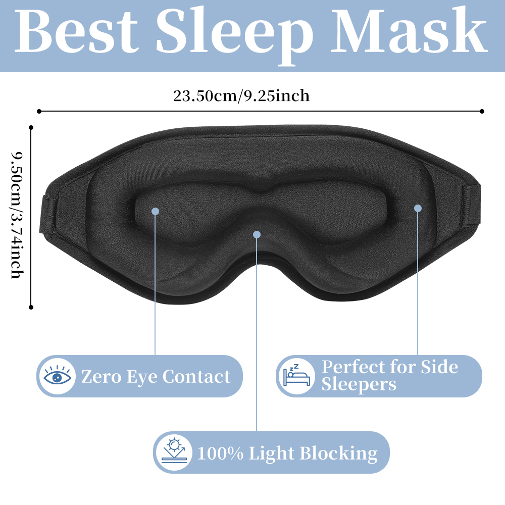 3D Soft Padded Sleeping Mask,  - Lighting Jockey recension och pris