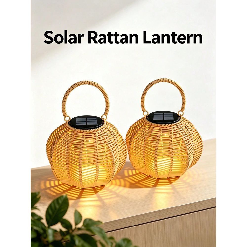 Rattan Solar Ambient Light For - Outdoor Lighting Wedding Decor recension och pris