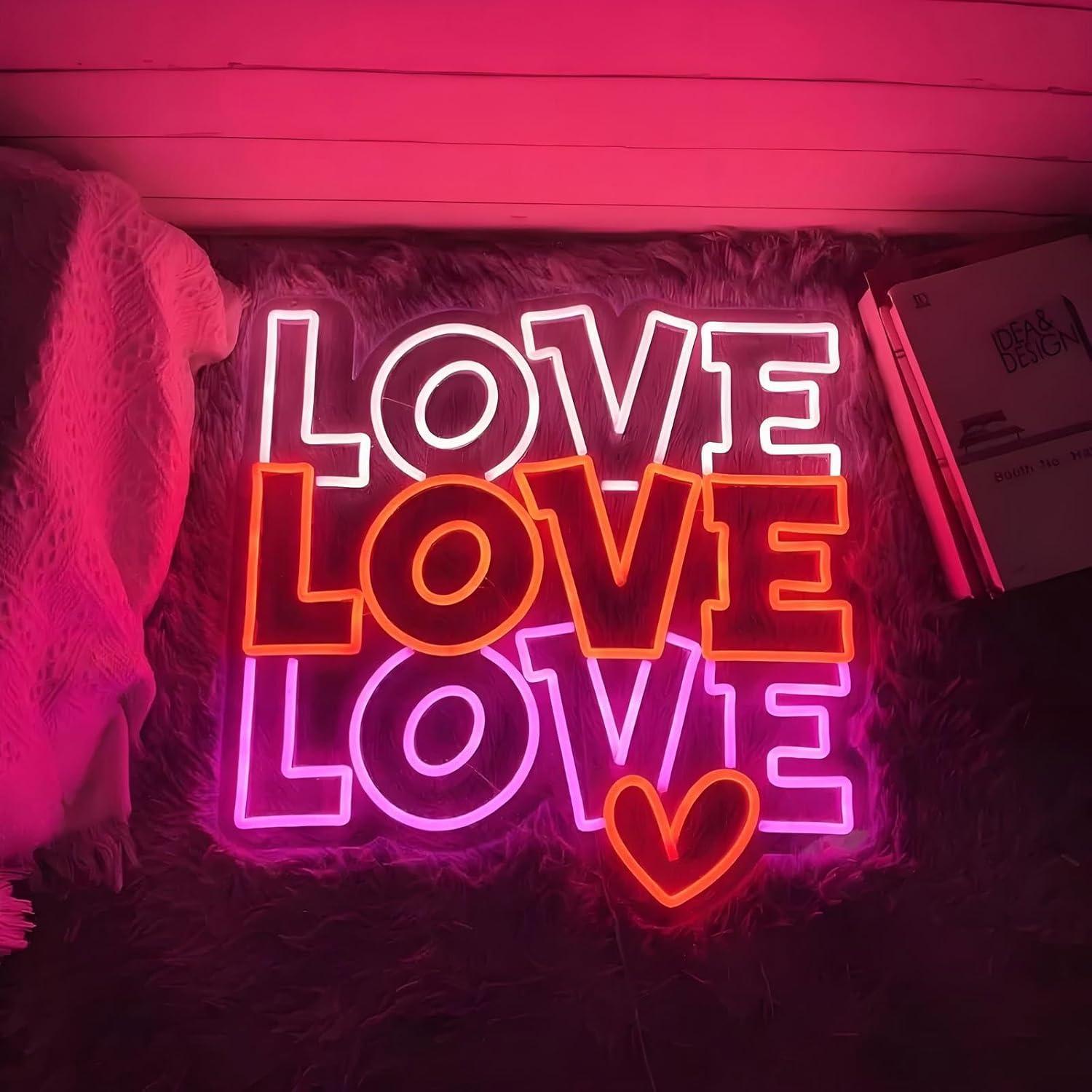Love Neon Sign USB Dimmable LE - Lighting Decoration Wedding recension och pris