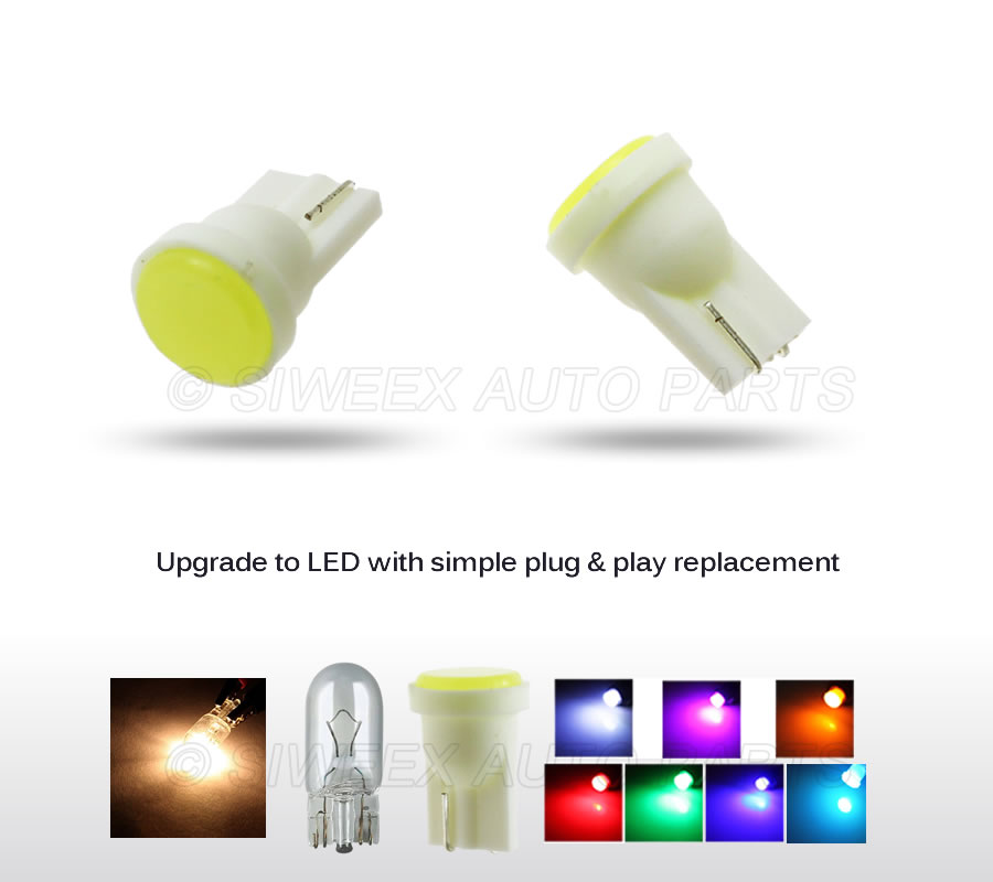 10 Pcs T10 W5W Car Interior LE - Colour Changing Bulb recension och pris