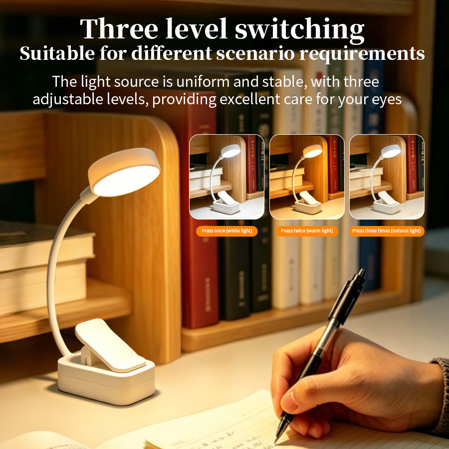 LED Desk Lamp Rechargeable Cli - Colour Changing Bulb recension och pris
