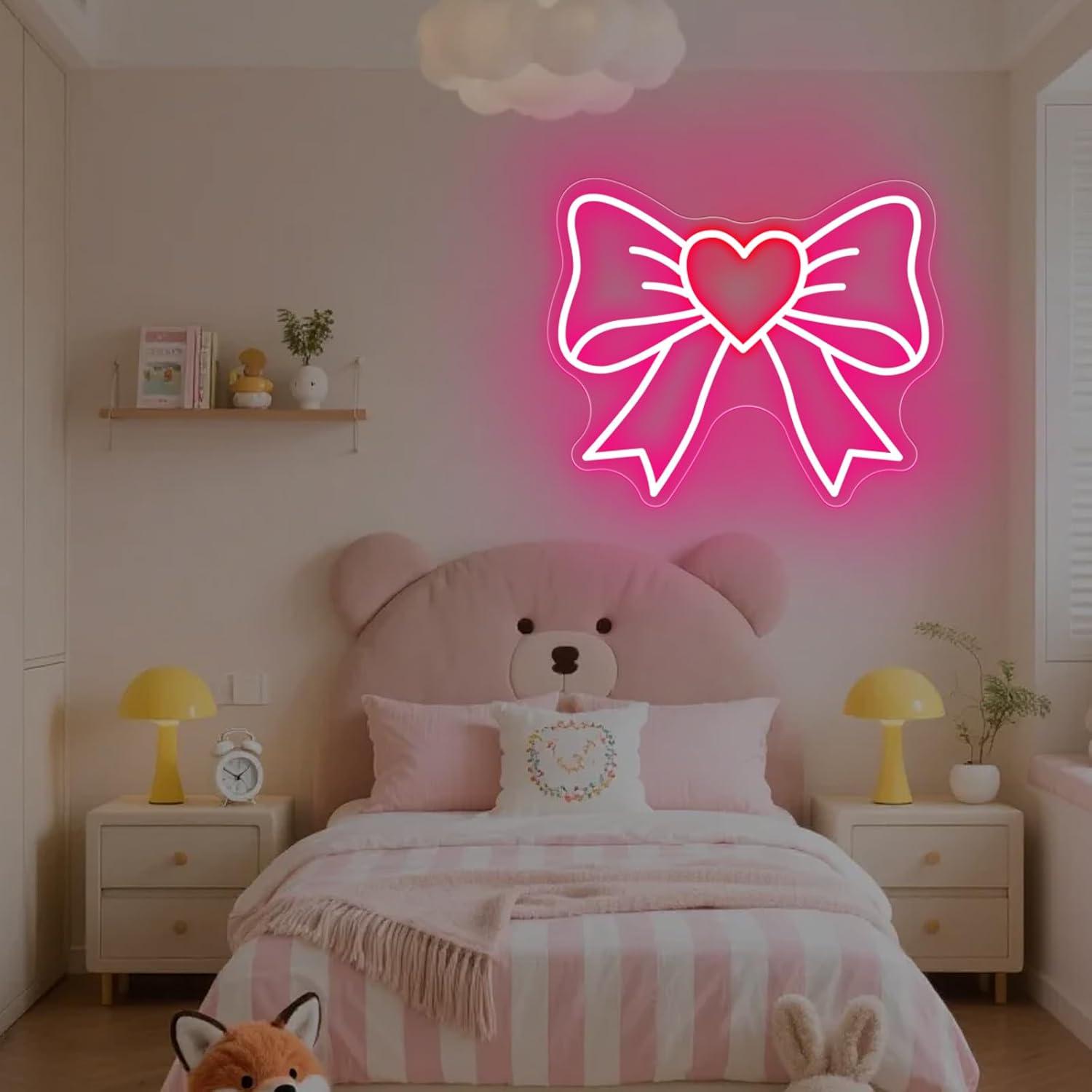 Bow Neon Signs USB Dimmable LE - Led Lighting Wall Decor recension och pris