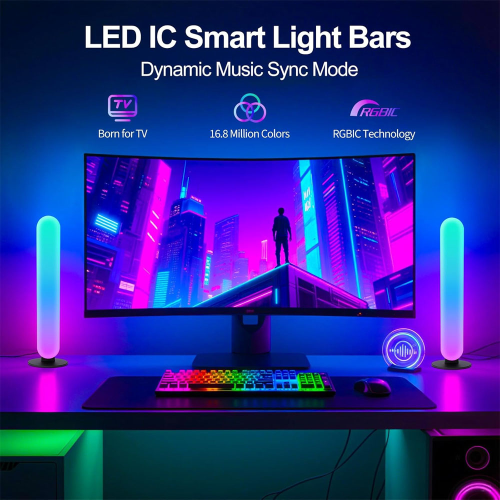 1/2/3Pcs Smart LED Light Bar,1 - Colour Changing Bulb recension och pris