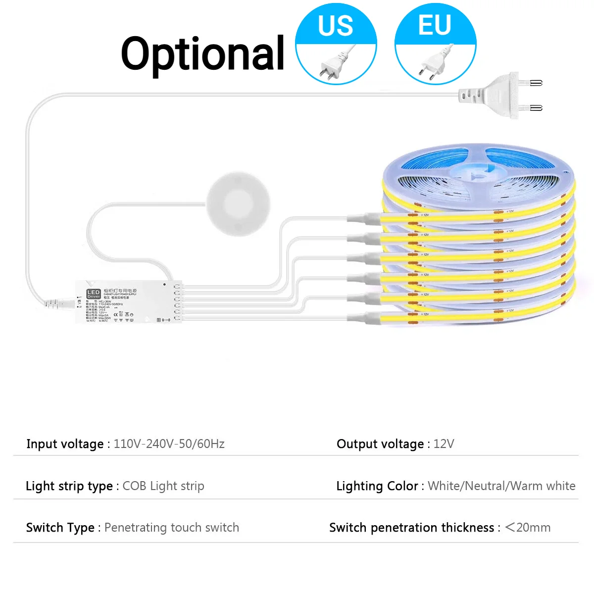 2-6PCS COB LED Strip Light Kit - Kitchen Decor Lighting recension och pris