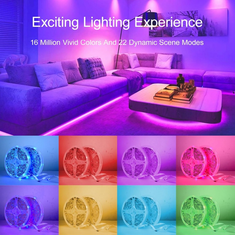 LED Strip Lights Smart RGB Led - Colour Changing Bulb recension och pris