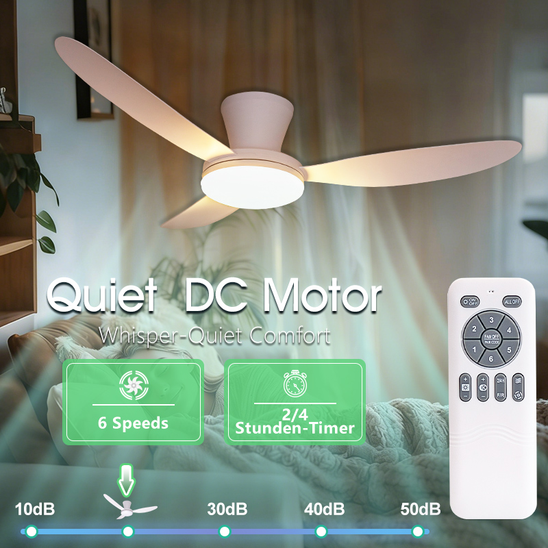 MARPOU Simple Ceiling Fans Wit - Colour Changing Bulb recension och pris