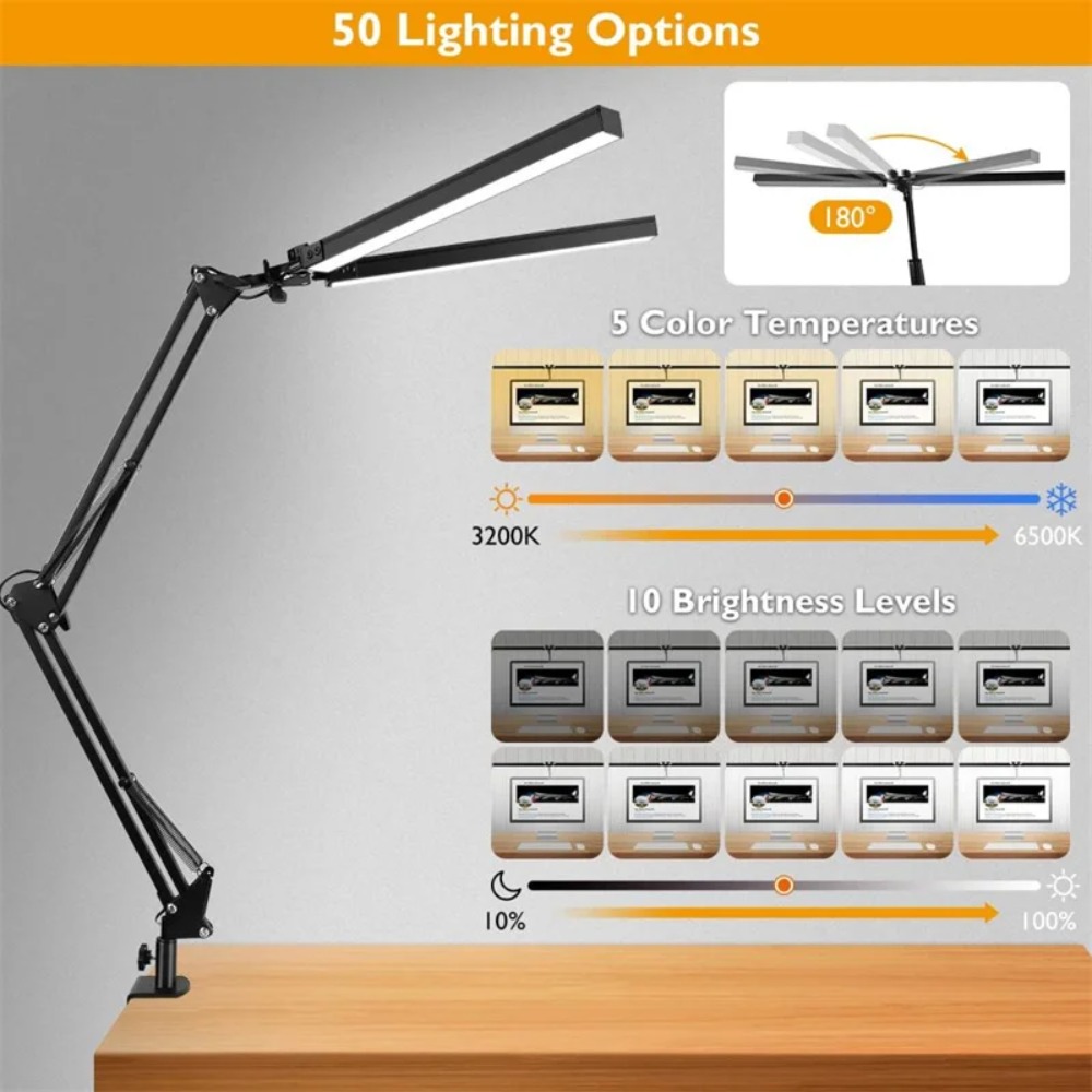 Led Desk Lamp Ultra Bright Dua - Colour Changing Bulb recension och pris