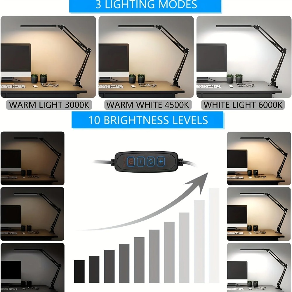 Led Desk Lamp Ultra Bright Dua - Colour Changing Bulb recension och pris