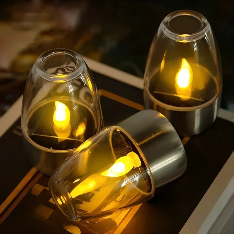 LED Solar Candles Light Flamel - Outdoor Lighting Wedding Decor recension och pris