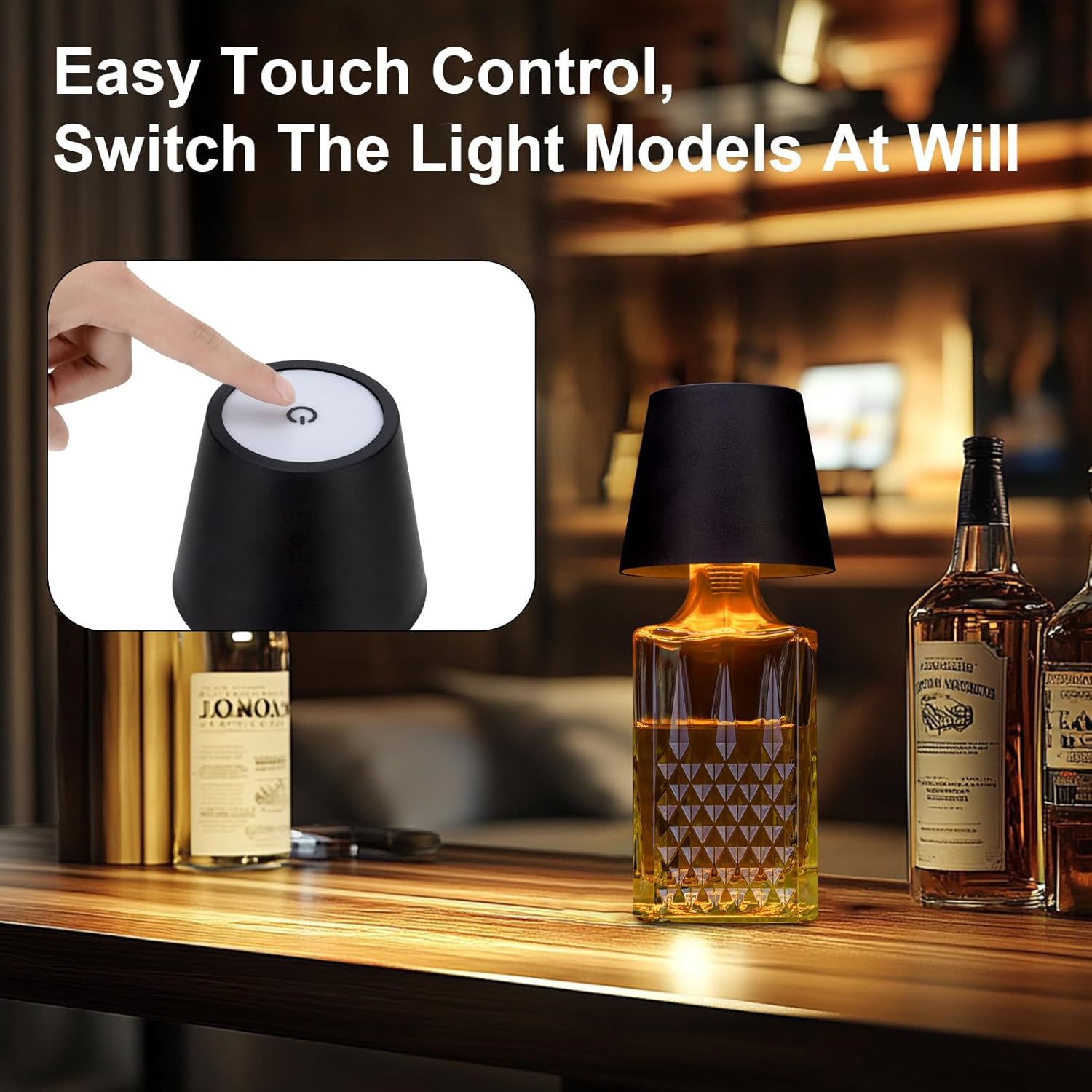 New Wine Bottle LED Lamp Deskt - Colour Changing Bulb recension och pris